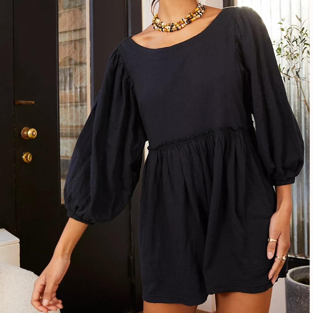 FP Beach Black Romper, Size XS
